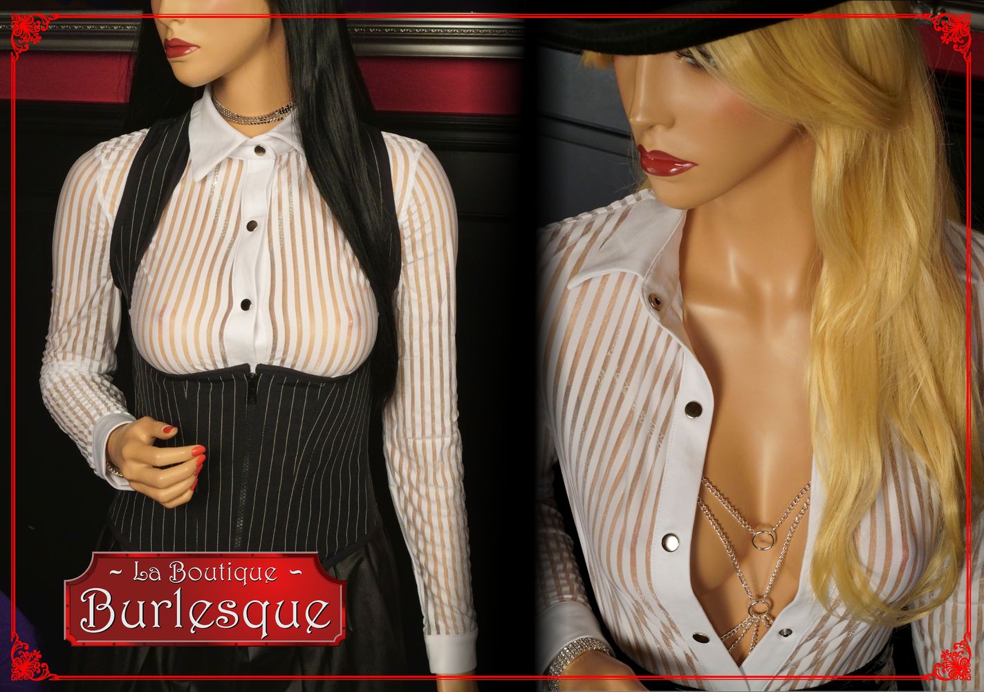 koerperschmuck unter transparenten blusen der boutique burlesque